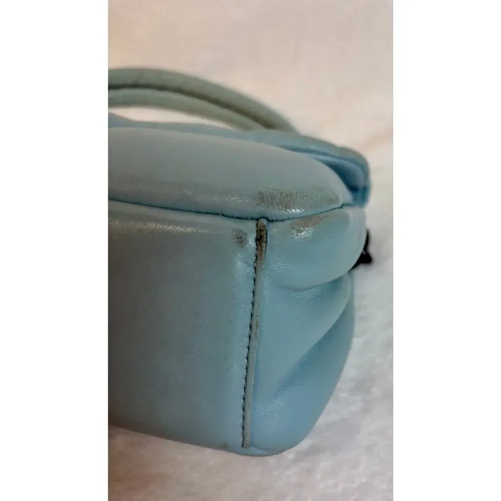 Coach Pillow Tabby Shoulder Bag 26 in Aqua Leather